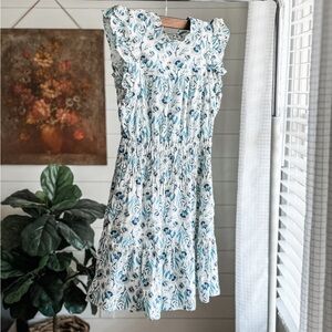 Universal Thread Blue and White Floral Mini Dress